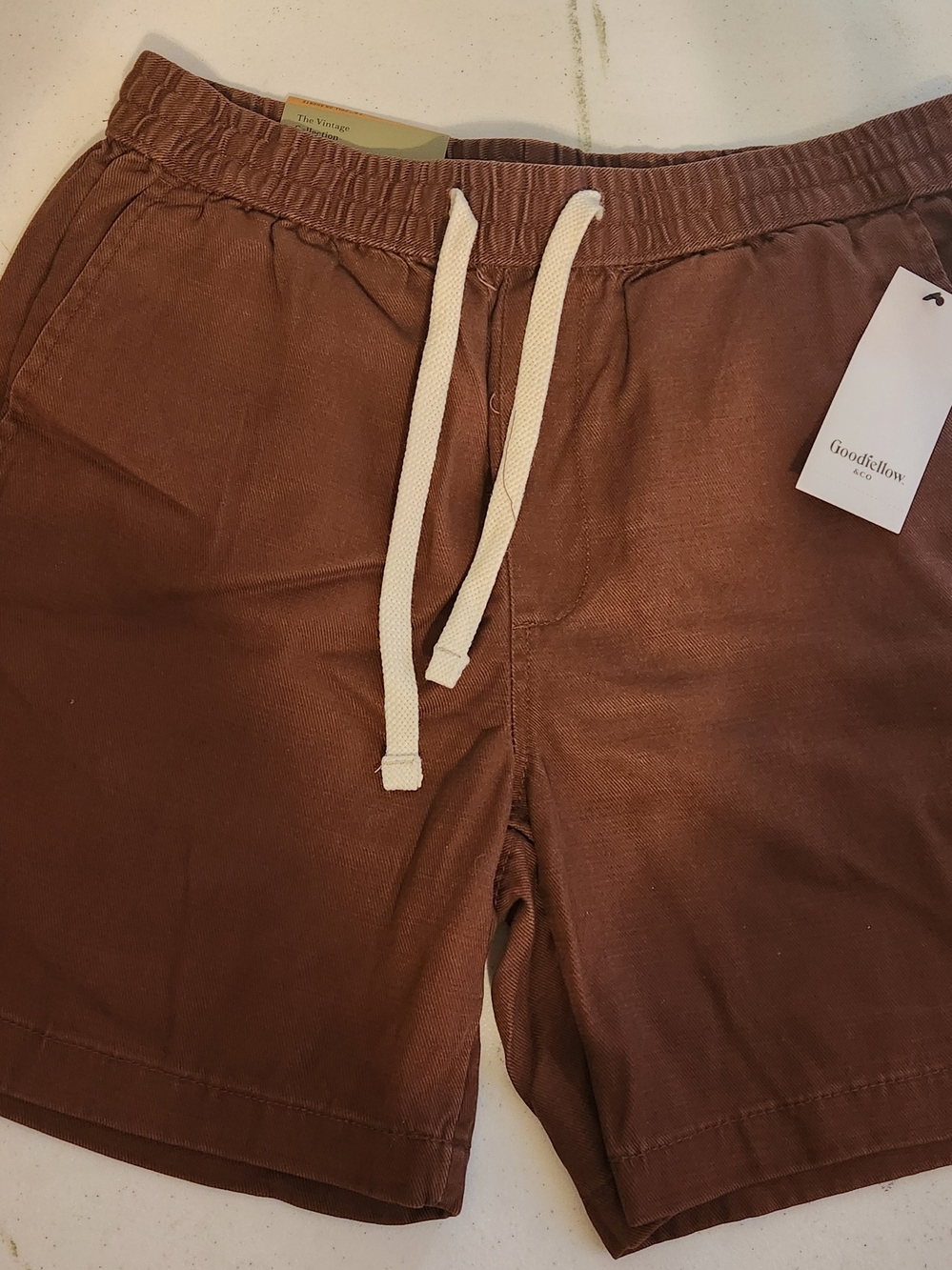 Goodfellow & Co. Brown Drawstring Shorts
